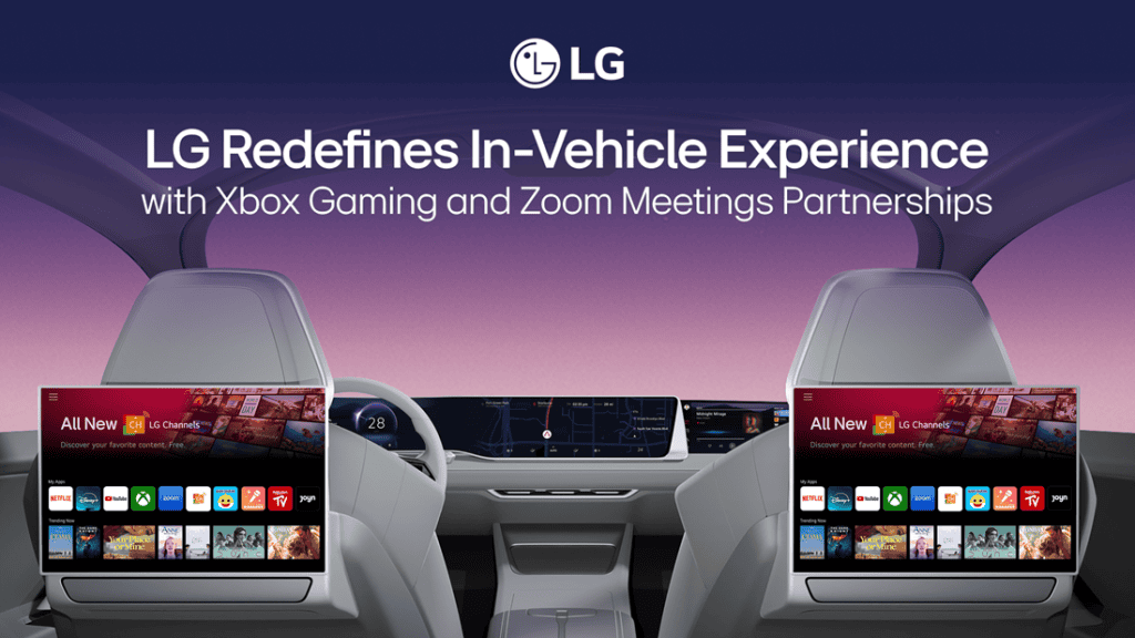 LG представи на IAA Mobility 2025 своята Automotive Content Platform с Xbox Gaming и Zoom Meetings, превръщайки автомобила в „дом на колела“.