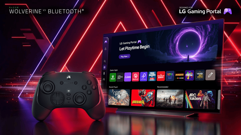 LG и Razer представят първия Bluetooth гейминг контролер с ултраниска латентност и новата програма Designed for LG Gaming Portal.