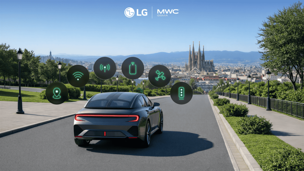 LG представя интелигентно телематично решение на MWC Barcelona 2026 – интеграция на TCU и антена в един модул за по-свързани, по-умни и по-елегантни автомобили.